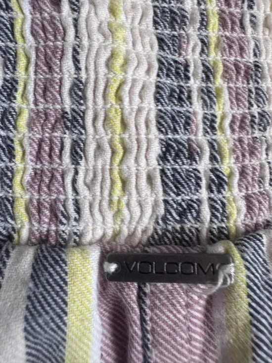 Volcom Striped Multicolor girls size 12 medium Romper Sleeveless Summer - Picture 6 of 7